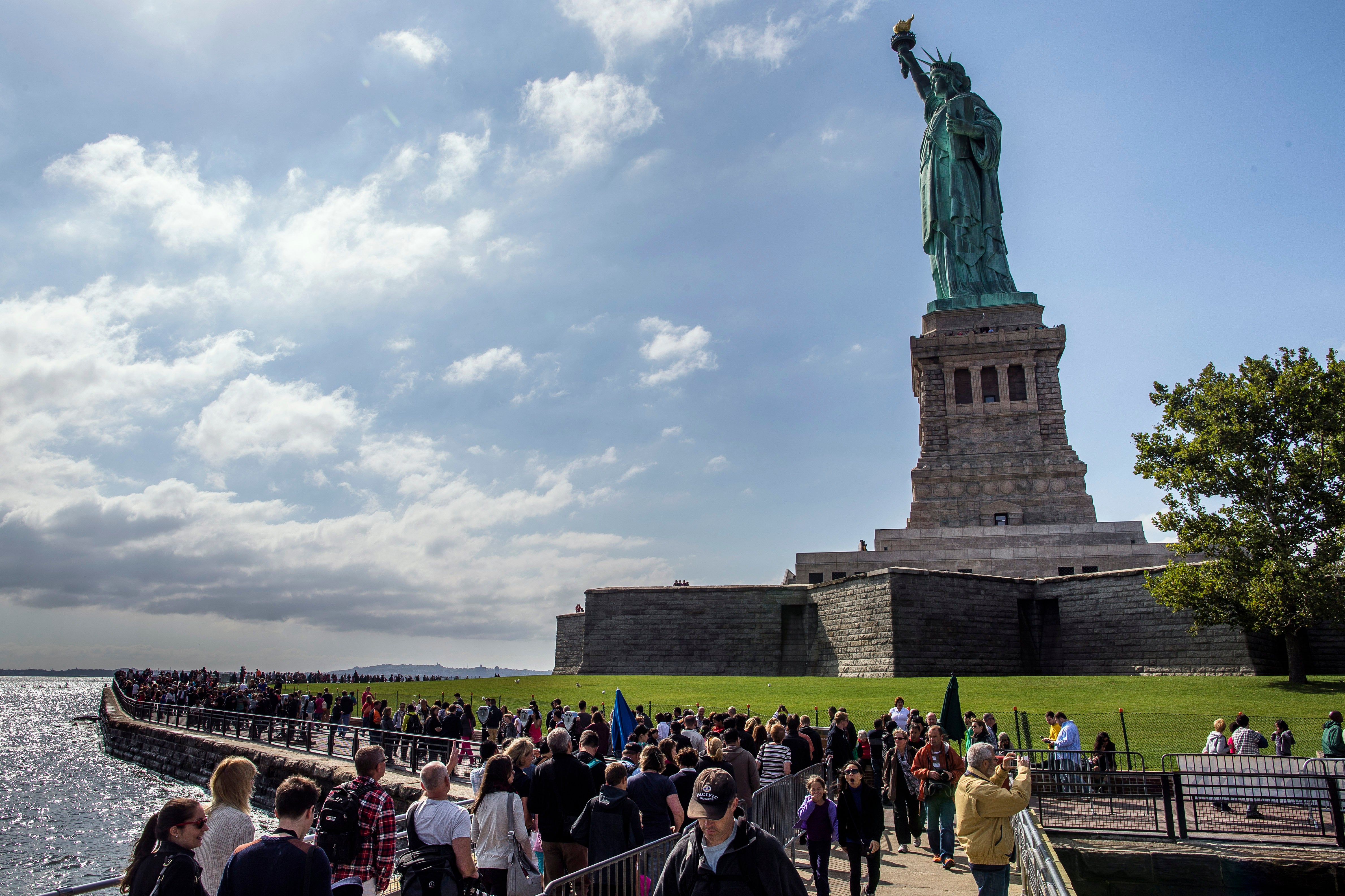 Statue of Liberty Reopens Amid Shutdown