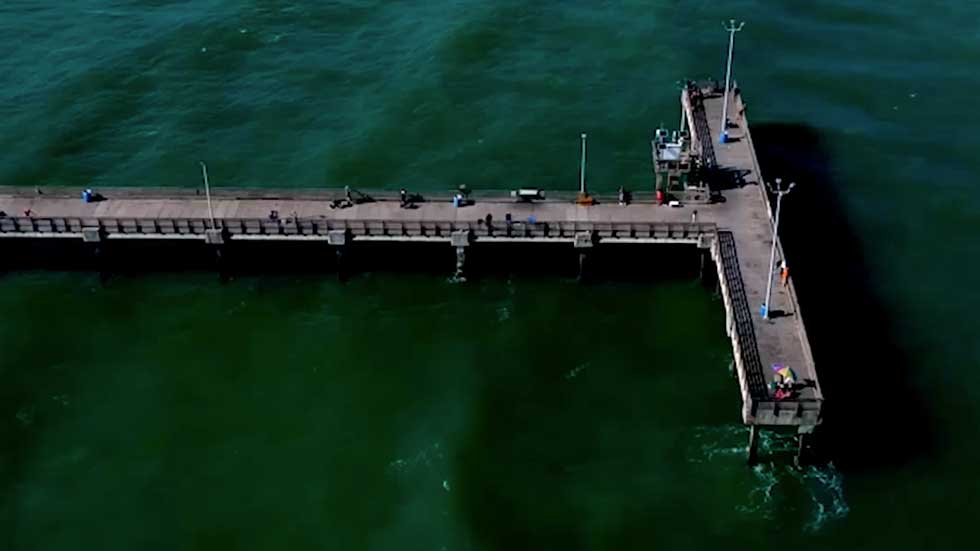 Before and After Images Show Striking Damage to Pier in Texas