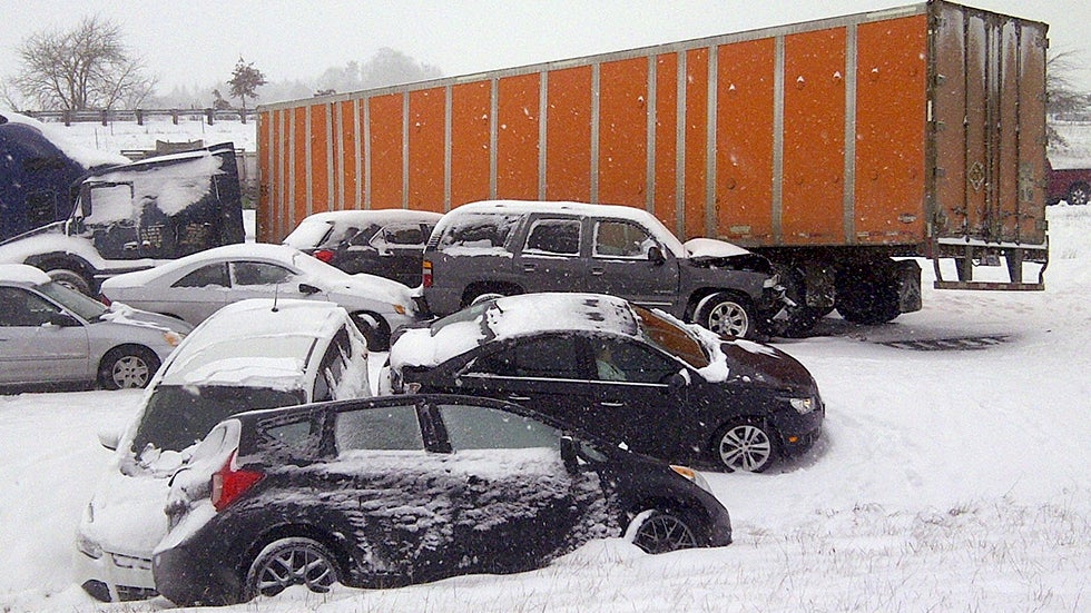 Winter Storm Orion Creates Traffic Mess Around Portland, Ore. and Southwest Washington