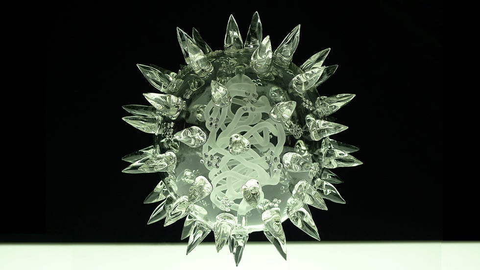 Striking Glass Sculptures of Deadly Viruses and Bacteria (PHOTOS)