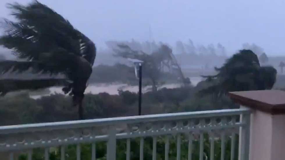 Hurricane Isaias Damages Roofs, Knocks Down Trees in Bahamas