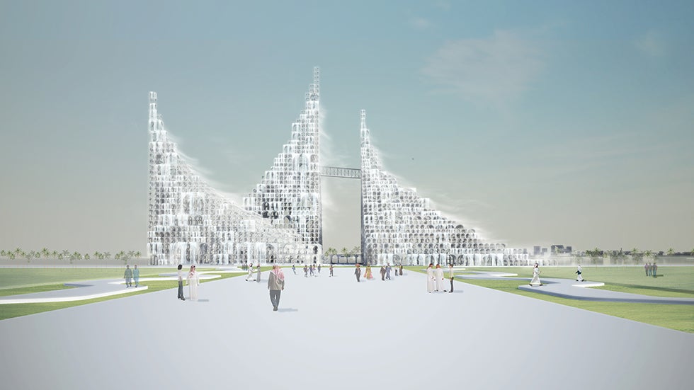 Souk Mirage Complex will Include Waterfalls for Cooling, Solar Panels for Power (PHOTOS)