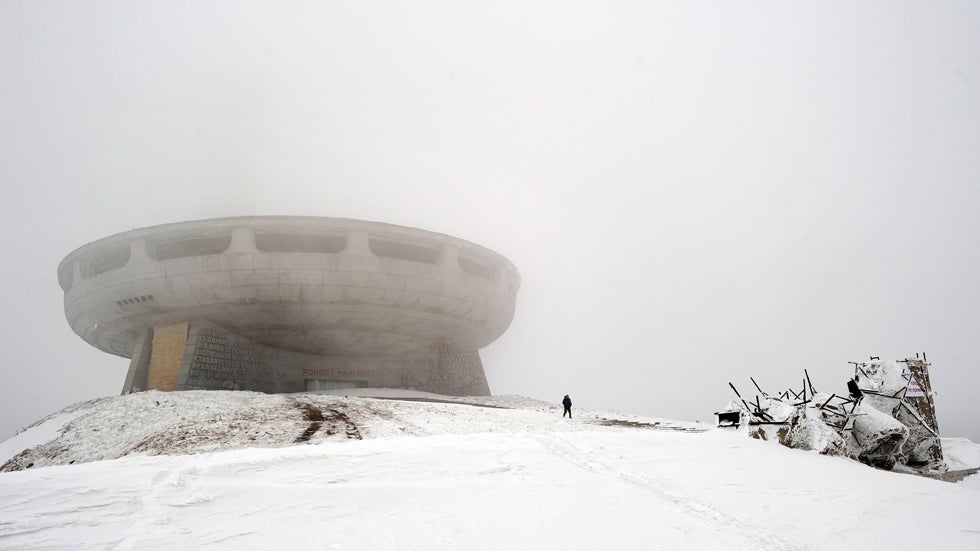 UFO in the Snow: Bulgaria's Abandoned Mountaintop Monument (PHOTOS)