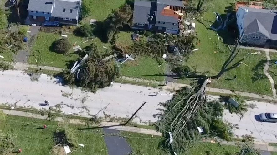 Landslide Sends Huge Chunk of Forested Hillside into River Below