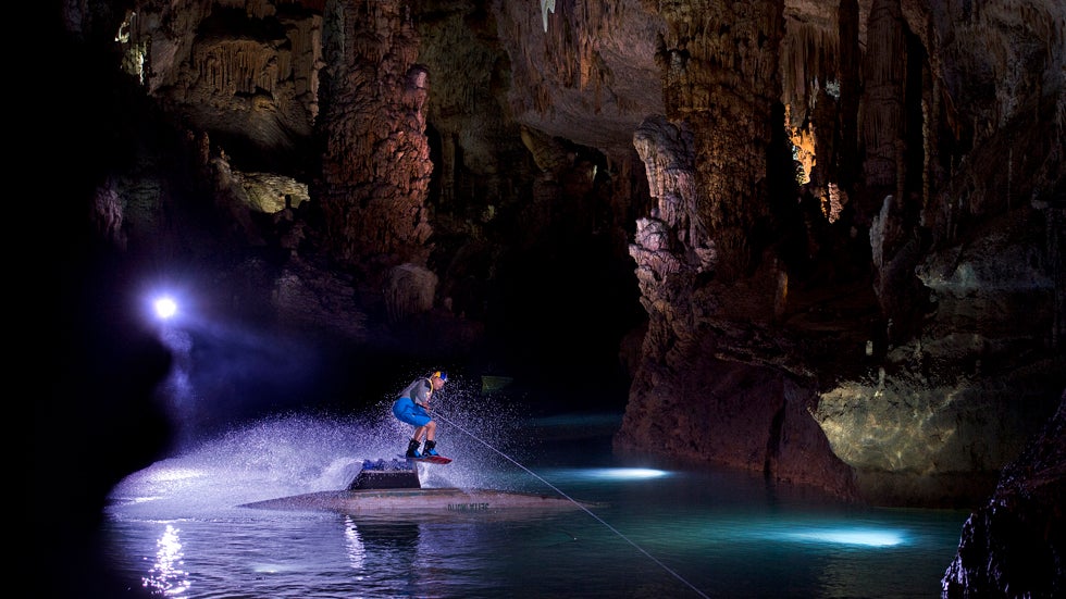 Cave Boarding: Wakeboarder Rides Through Breathtaking Jeita Grotto (PHOTOS)