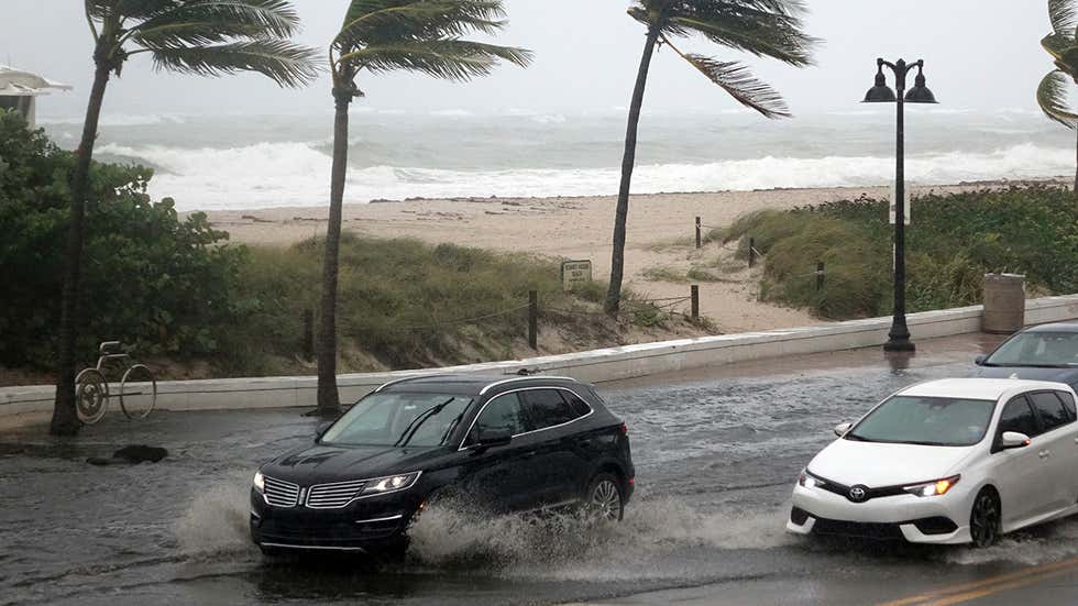 Flooding Fills Streets in Fort Lauderdale, Florida Videos from The