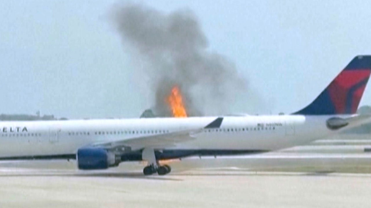 Delta Air Lines Plane Evacuated After Catching Fire At Orlando Airport