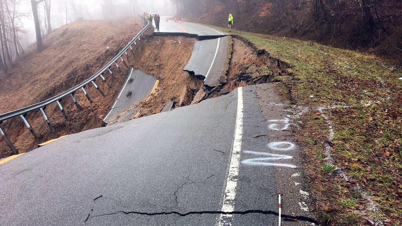Landslide Wipes Out Highway Killing 1 Person Landslide Wipes Out Highway Killing 1 Person