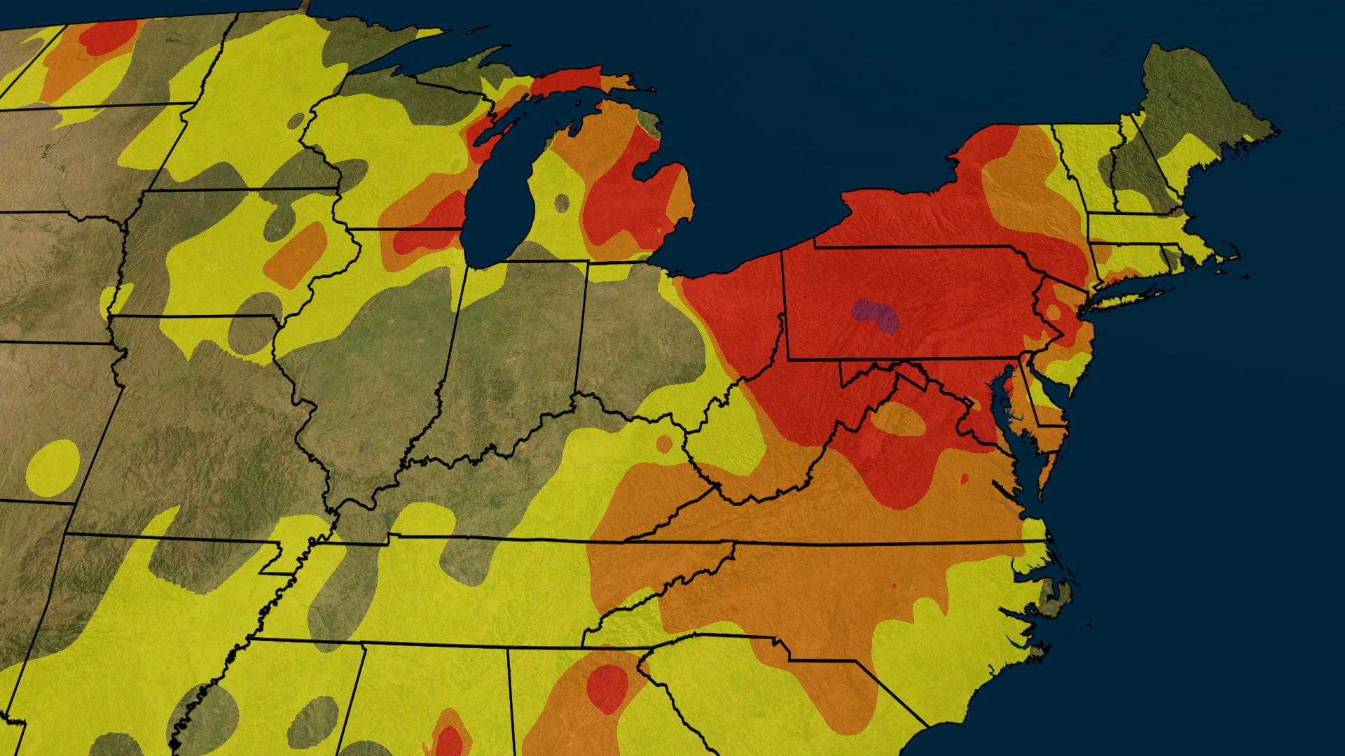 Air Quality Poor As Wildfire Smoke Clings To Northeast, Great Lakes