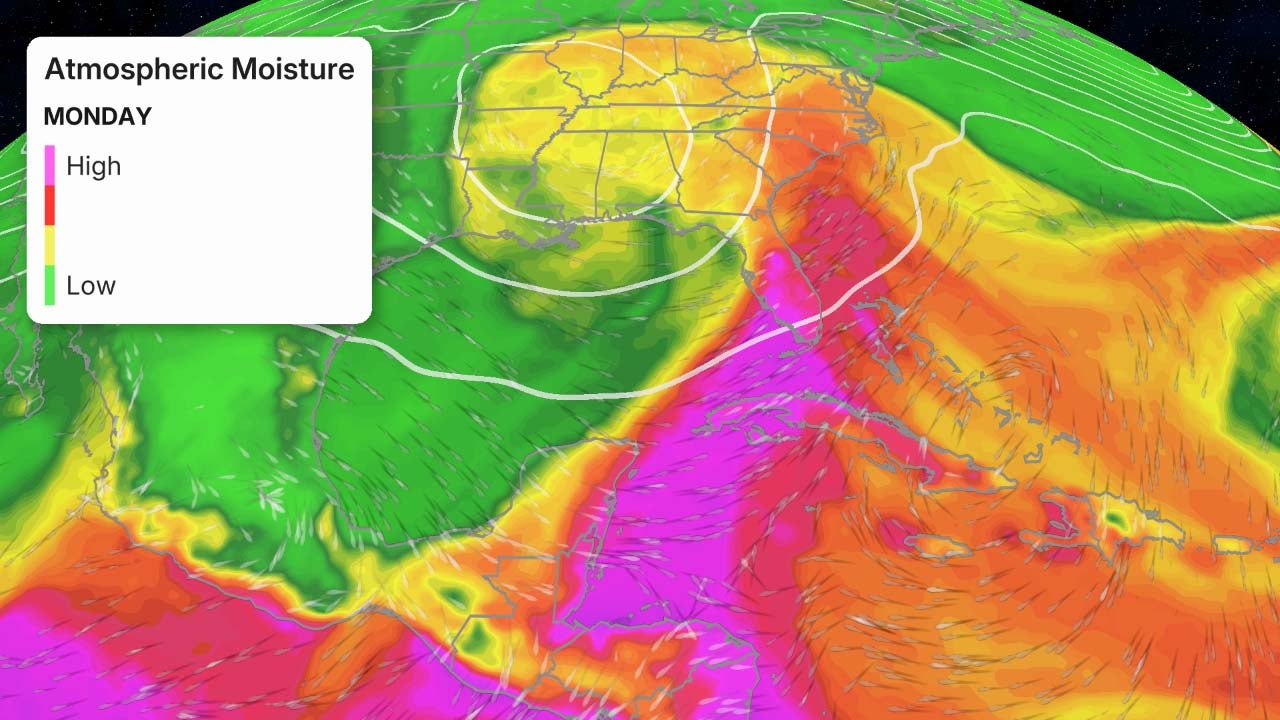 atmospheric river Southeast Florida forecast