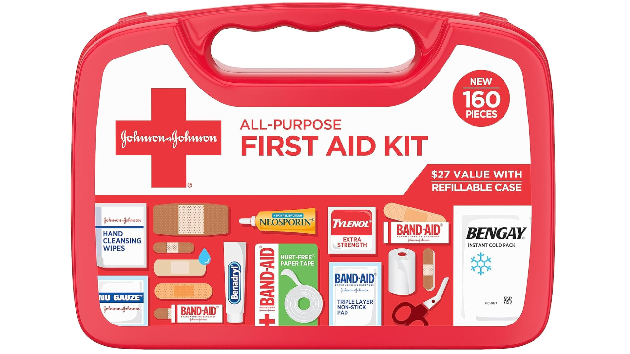 Johnson & Johnson All-Purpose Portable First Aid Kit