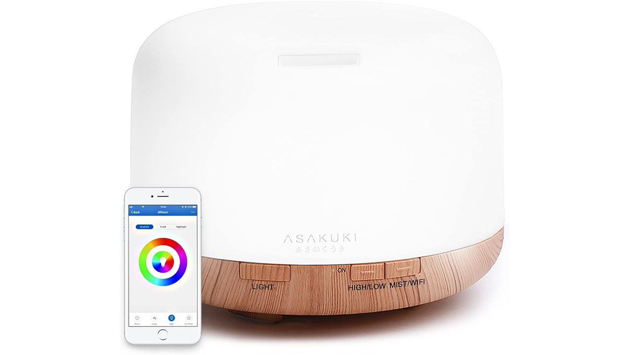 ASAKUKI Smart Wi-Fi Essential Oil Diffuser
