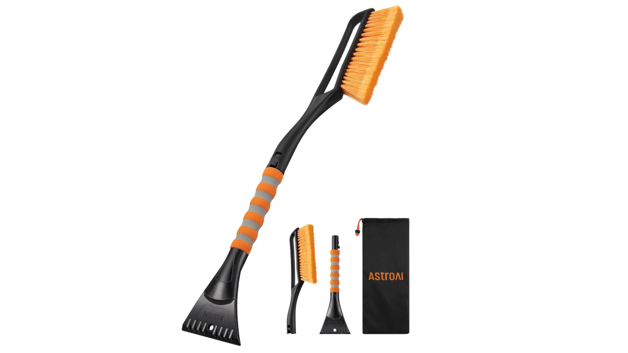 AstroAI 27" Snow Brush and Ice Scrapers for Car Windshield
