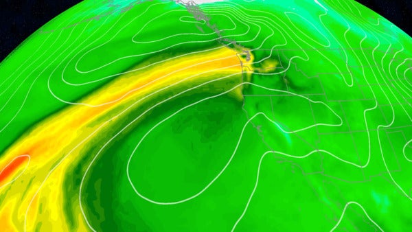 Chain Of Atmospheric Rivers For Pacific Northwest