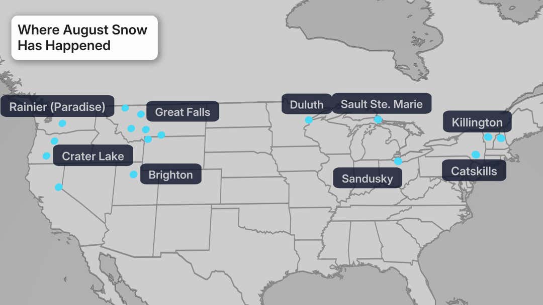 Augusta Snow R August Snow Has Happened Before In The US | Weather.com