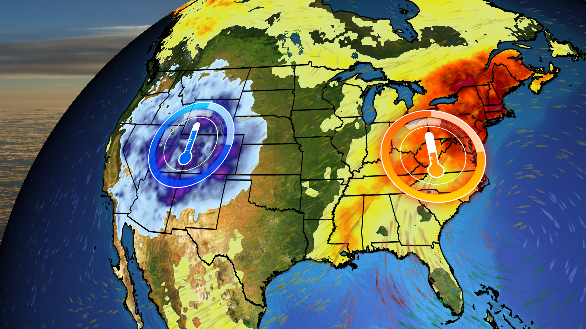 Temperature Battle: Record Warmth In East, Chilly West