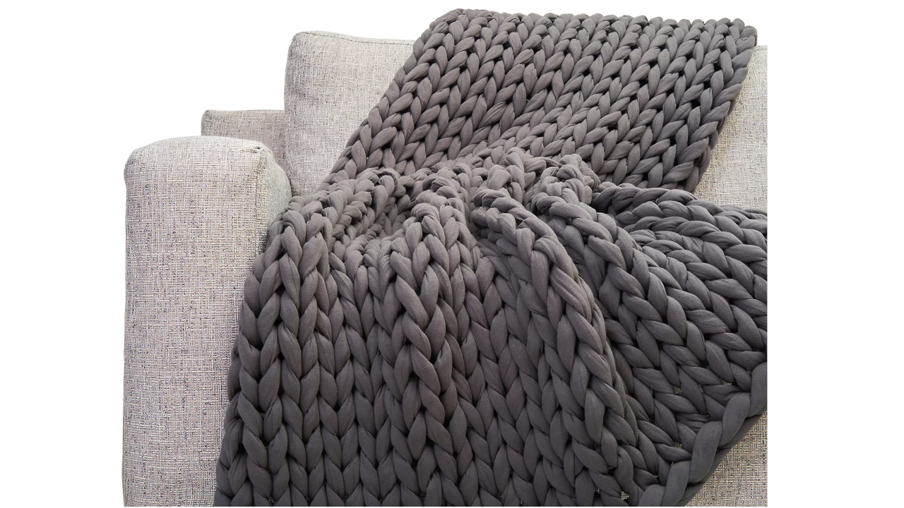 Bearaby Hand-Knit Weighted Blanket (10 Pounds)
