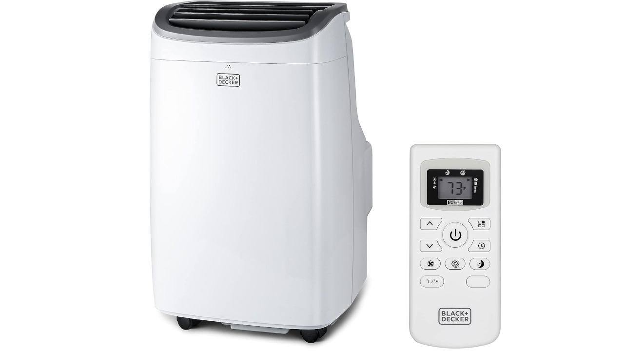 BLACK+DECKER 8,000 BTU Portable Air Conditioner up to 350 Sq.Ft.with Remote Control