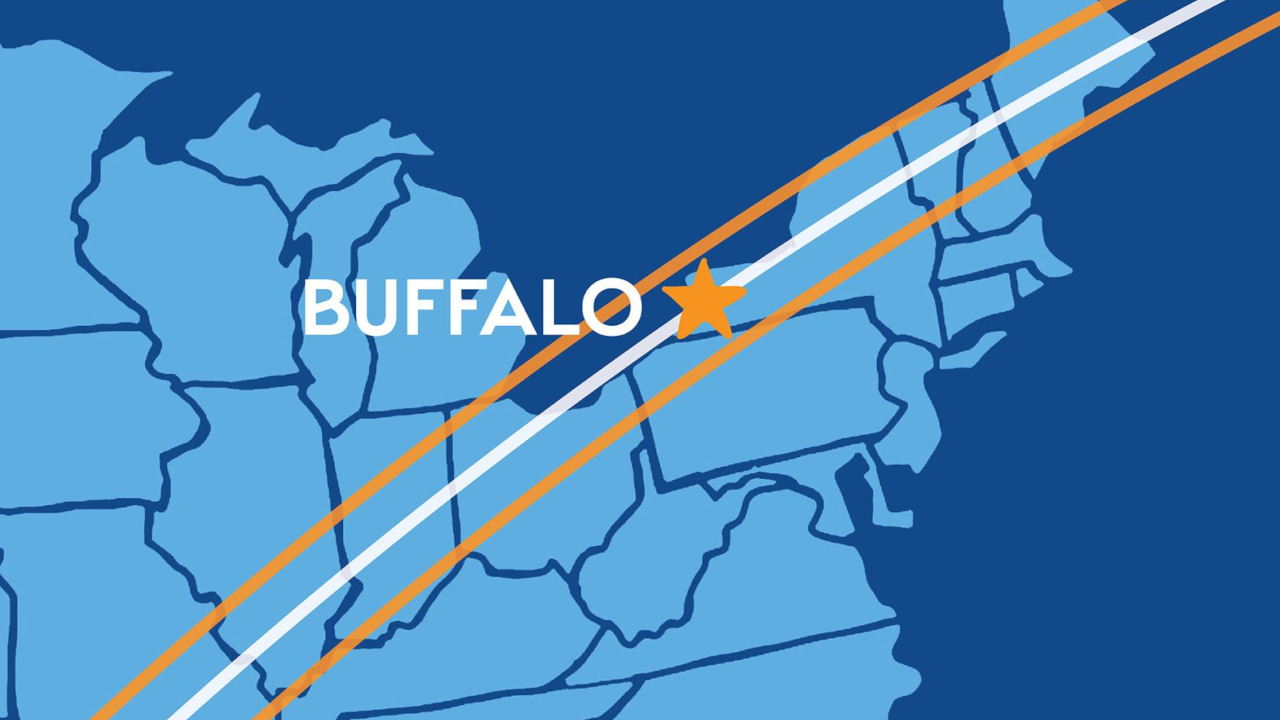 Buffalo NY solar eclipse path