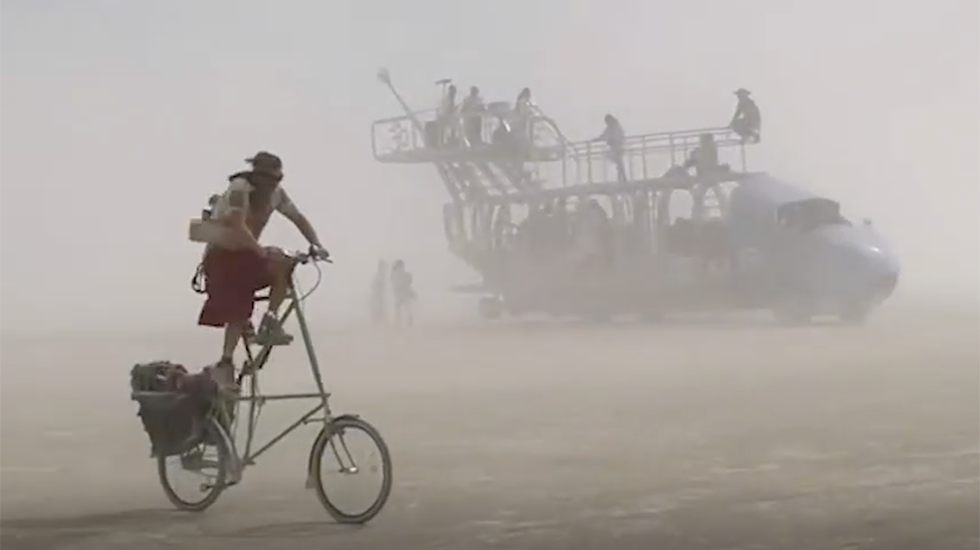 Burning Man Looks Like Mad Max in Dust Storm Videos from The Weather