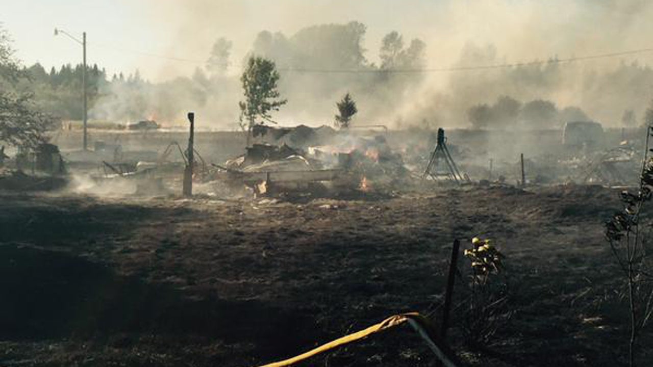 FastMoving Wildfire Destroys Six Homes, Prompts Evacuations in Mason