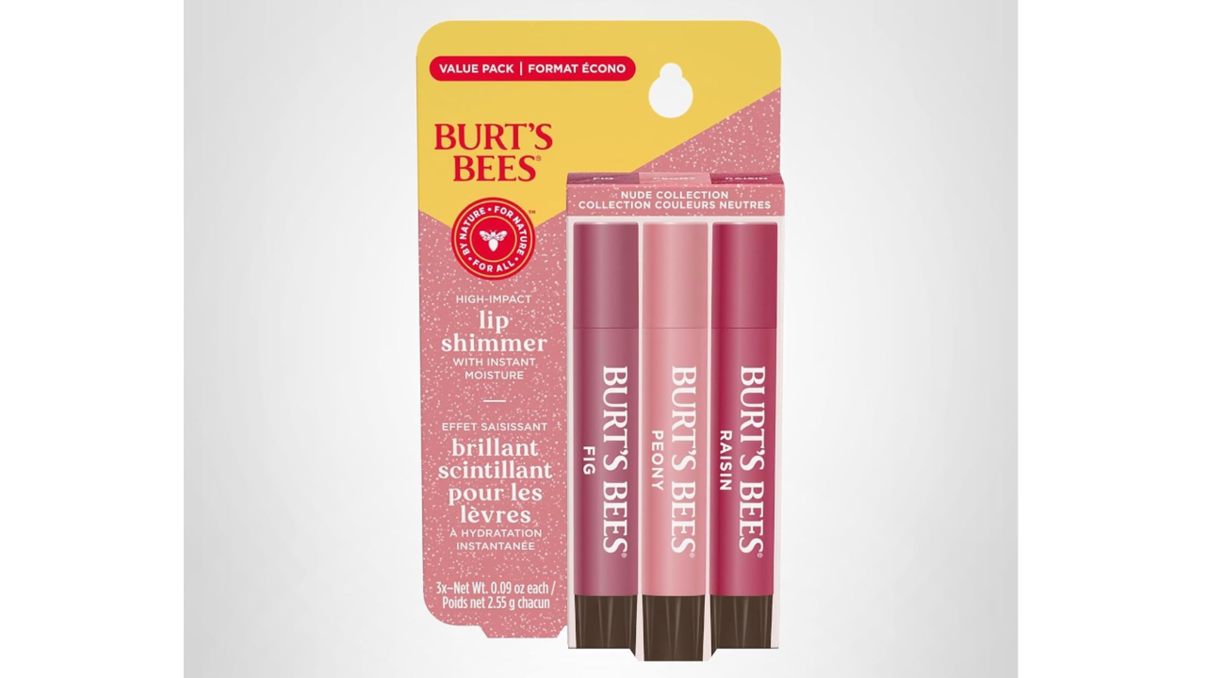 Burt's Bees Lip Shimmer Nude Collection