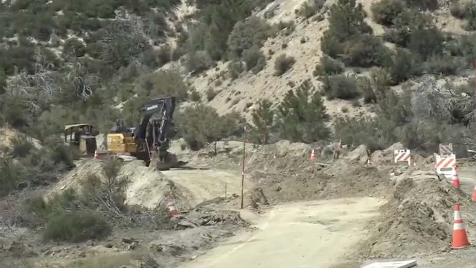 CA Road Closed For Repairs After Stormy Winter