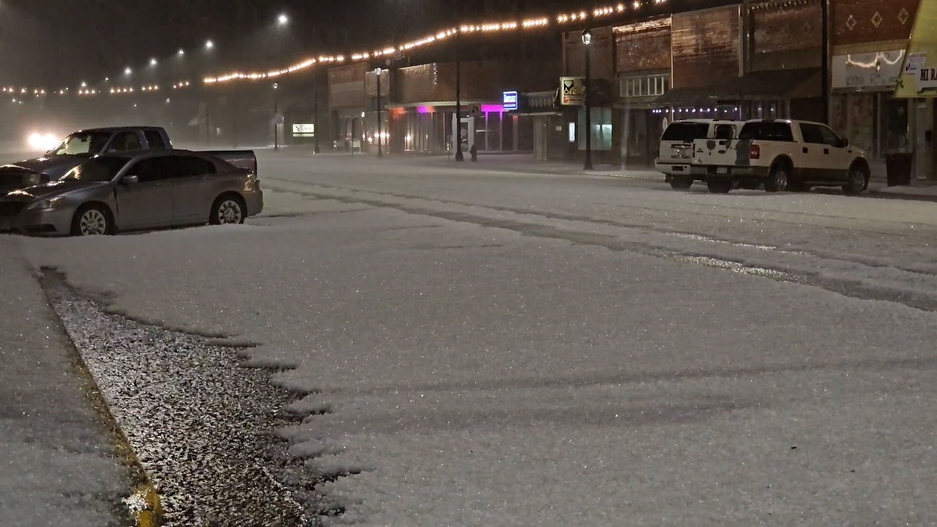 Rivers Of Huge Hail And Rain Blanket Colorado Streets