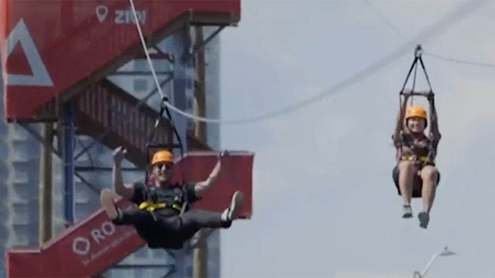 Zipline Connecting Two Canadian Provinces Is Perfect Summer Adventure