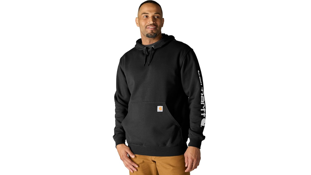 Carhartt Men's Loose Fit Midweight Logo Sleeve Graphic Sweatshirt
