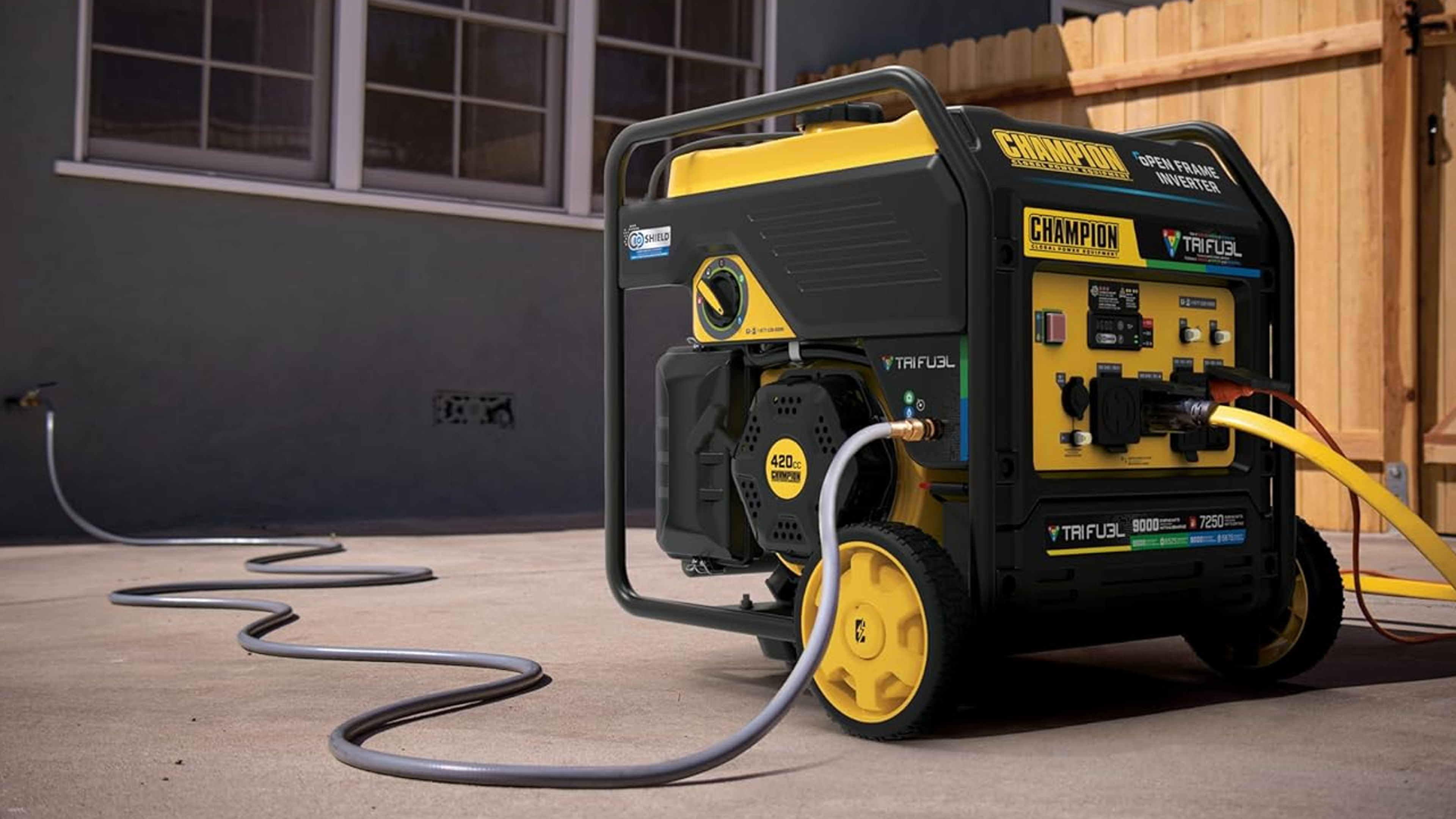 Champion Power Equipment 9000-Watt Electric Start Tri Fuel Inverter Generator