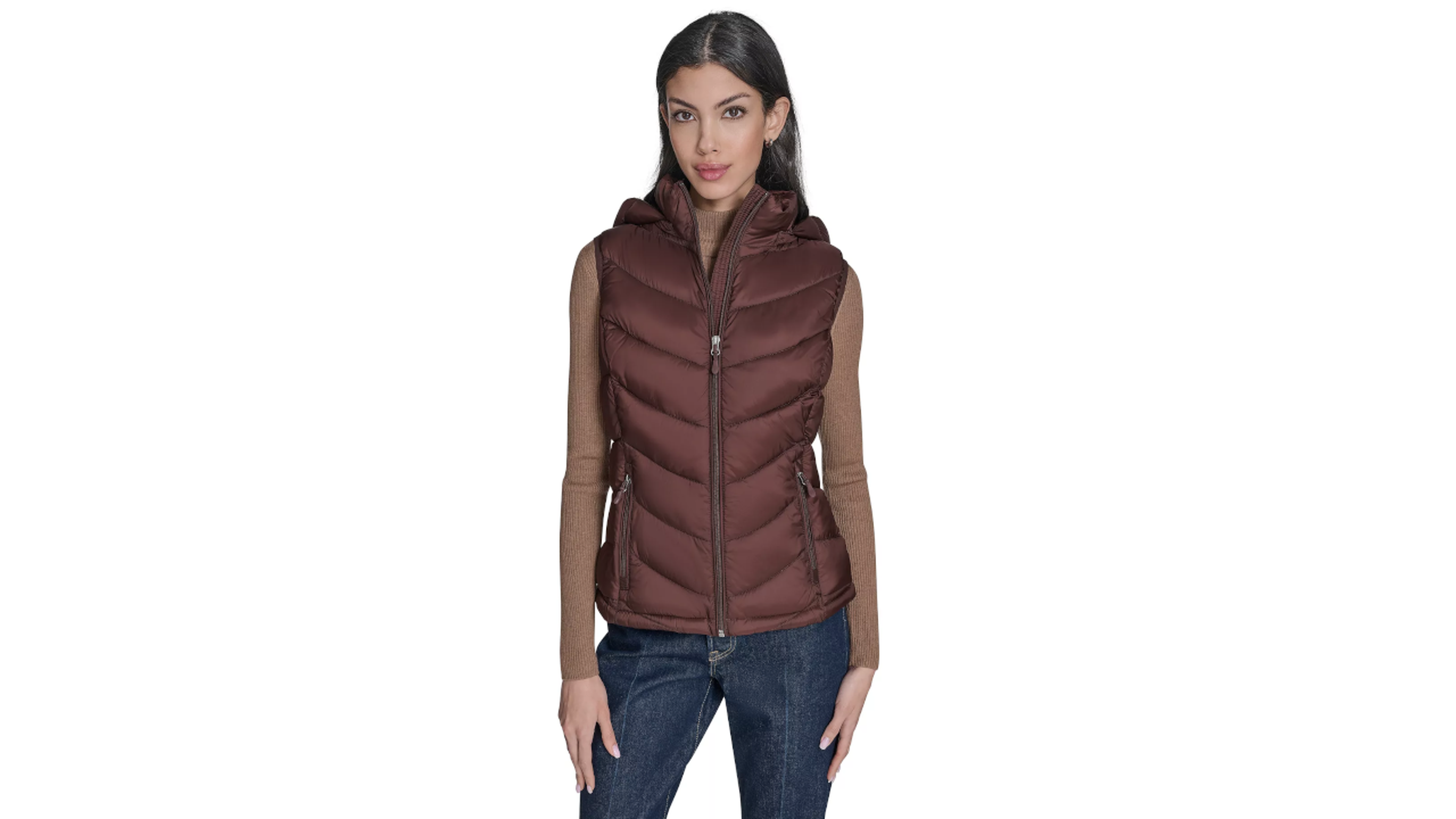 Charter Club Women's Packable Hooded Puffer Vest