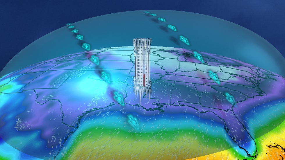 Temperatures Plunge As Arctic Air Pours South