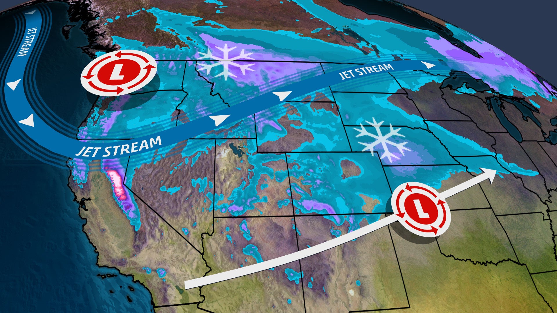 Snow, Colder Temperatures Return to West, Plains and Midwest as East Remains Relatively Mild into Mid-March