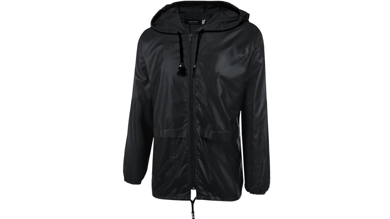 COOFANDY Packable Rain Jacket