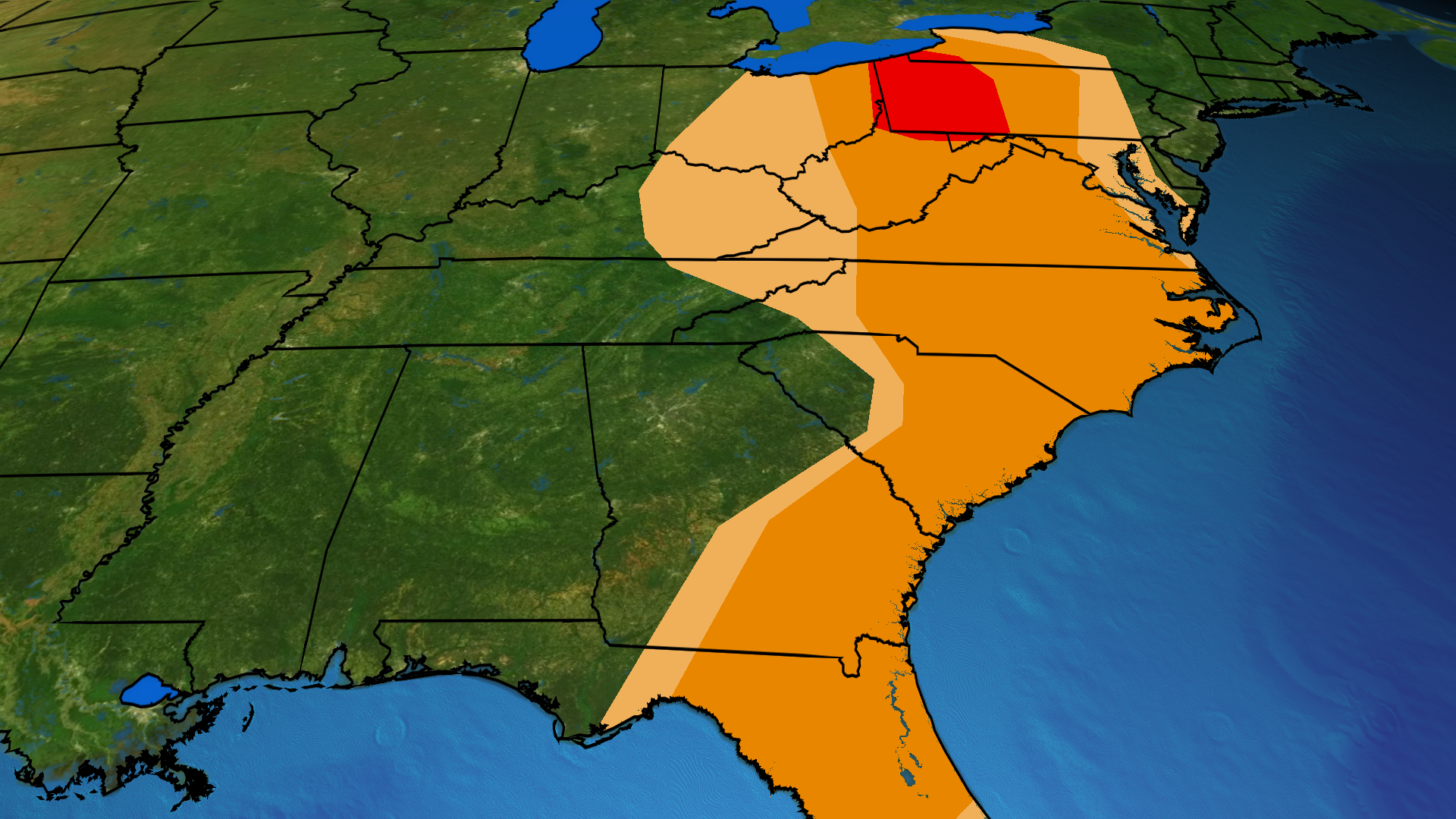 Severe Thunderstorms Continue Eastward: Damaging Winds, Tornadoes Possible From New York To Florida