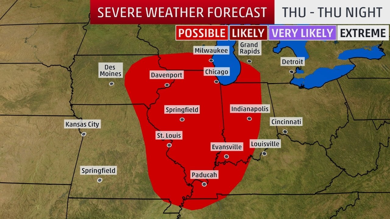 Severe Storm Threat From Winter Storm Wesley Videos from The Weather