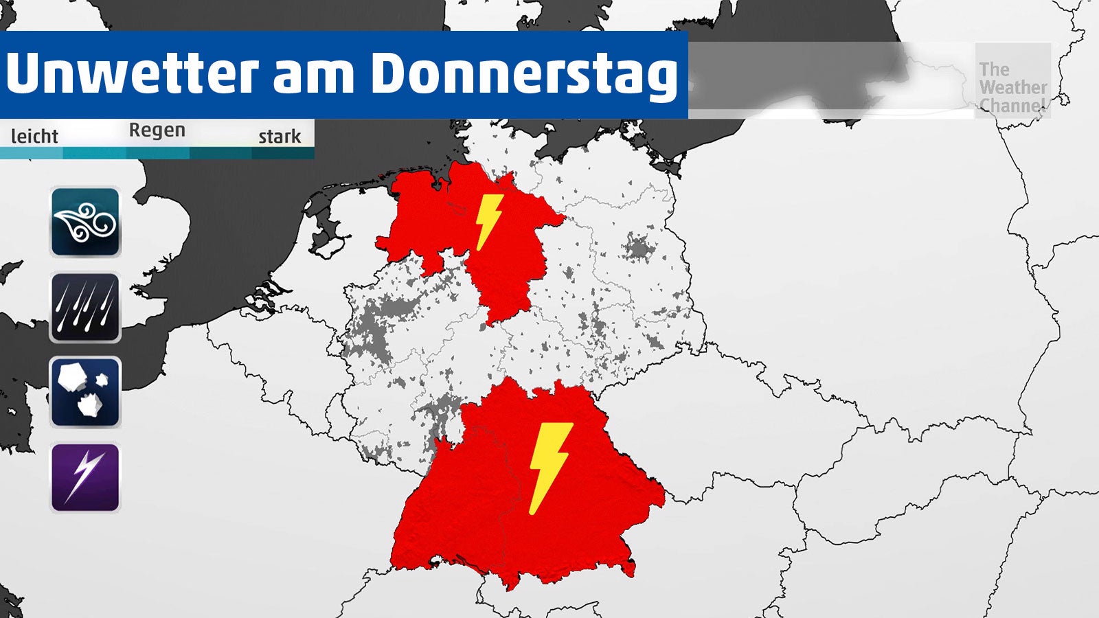 Gewitteralarm im Norden und Süden Videos from The Weather Channel