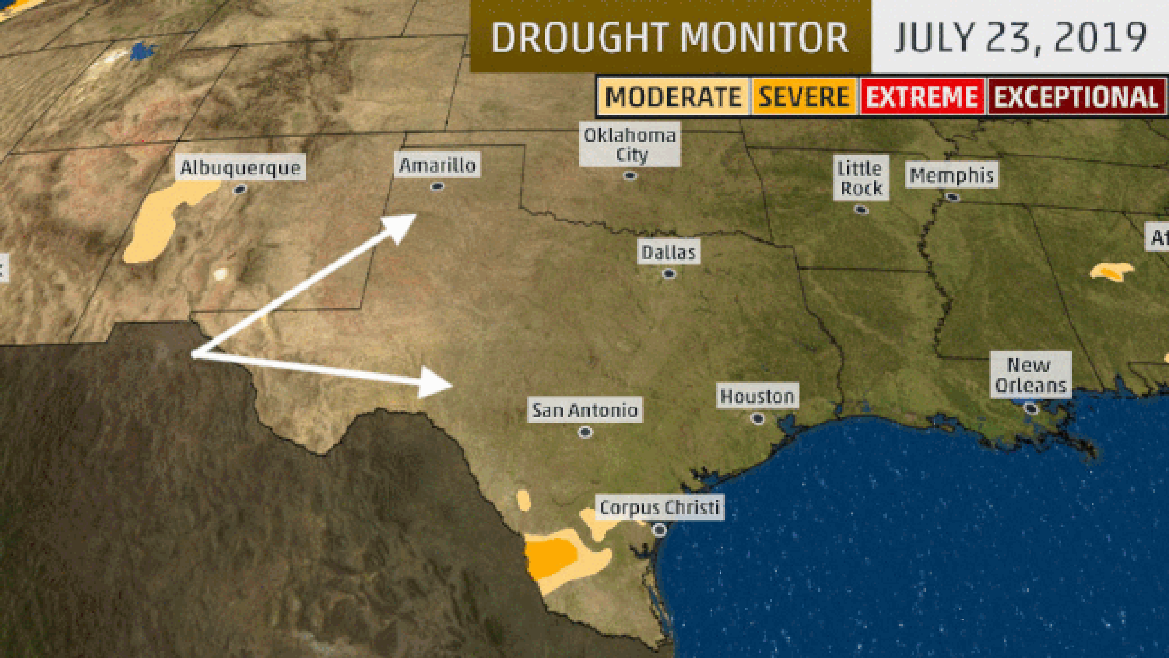 A Flash Drought is Now Developing in Parts of Texas and Oklahoma After ...