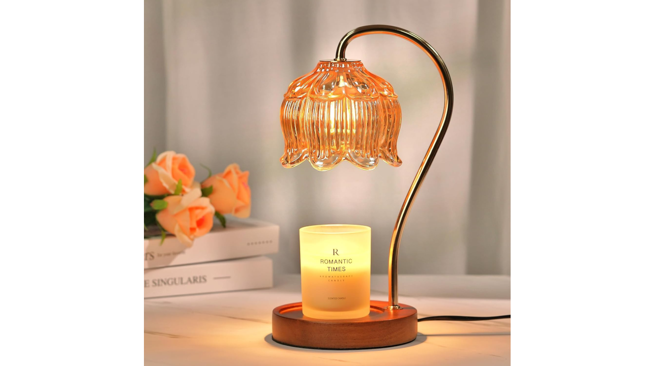 Dimmable Flower Candle Warmer Lamp