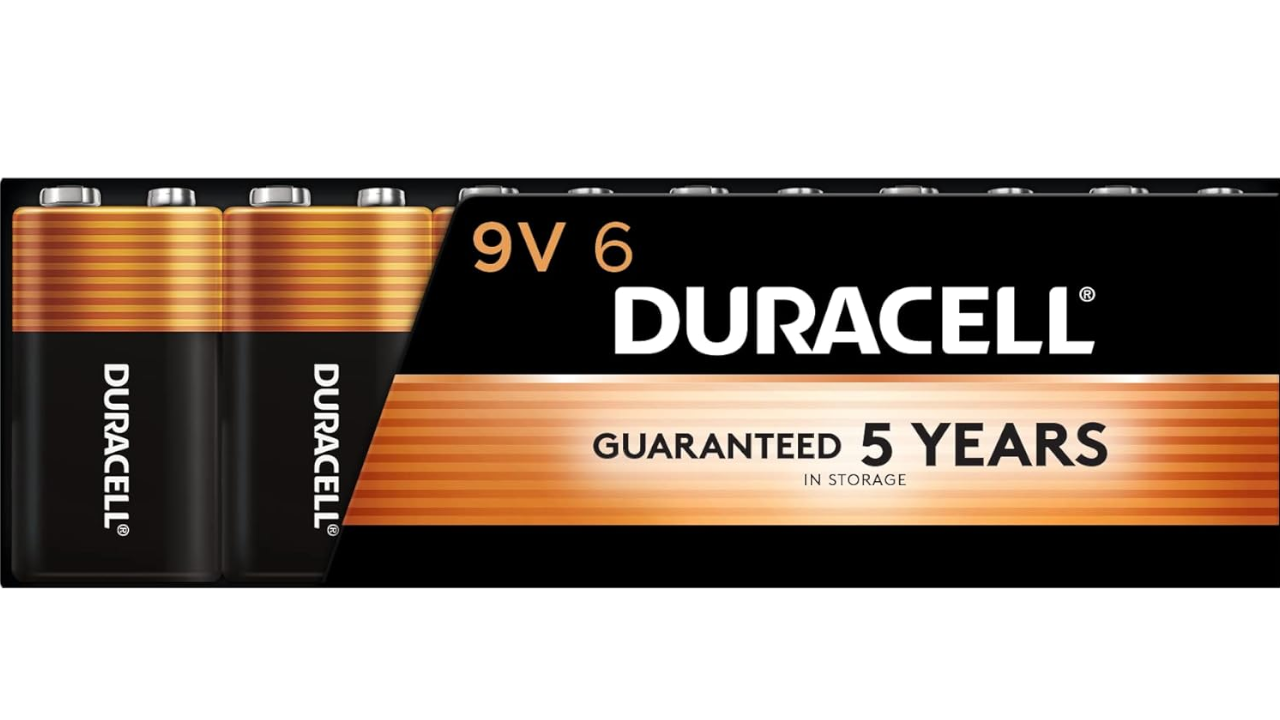 Duracell Coppertop 9V Battery, 6 Count