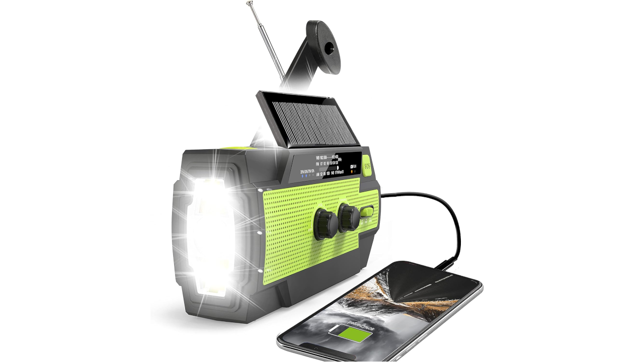 RunningSnail Emergency Crank Weather Radio AM/FM/NOAA