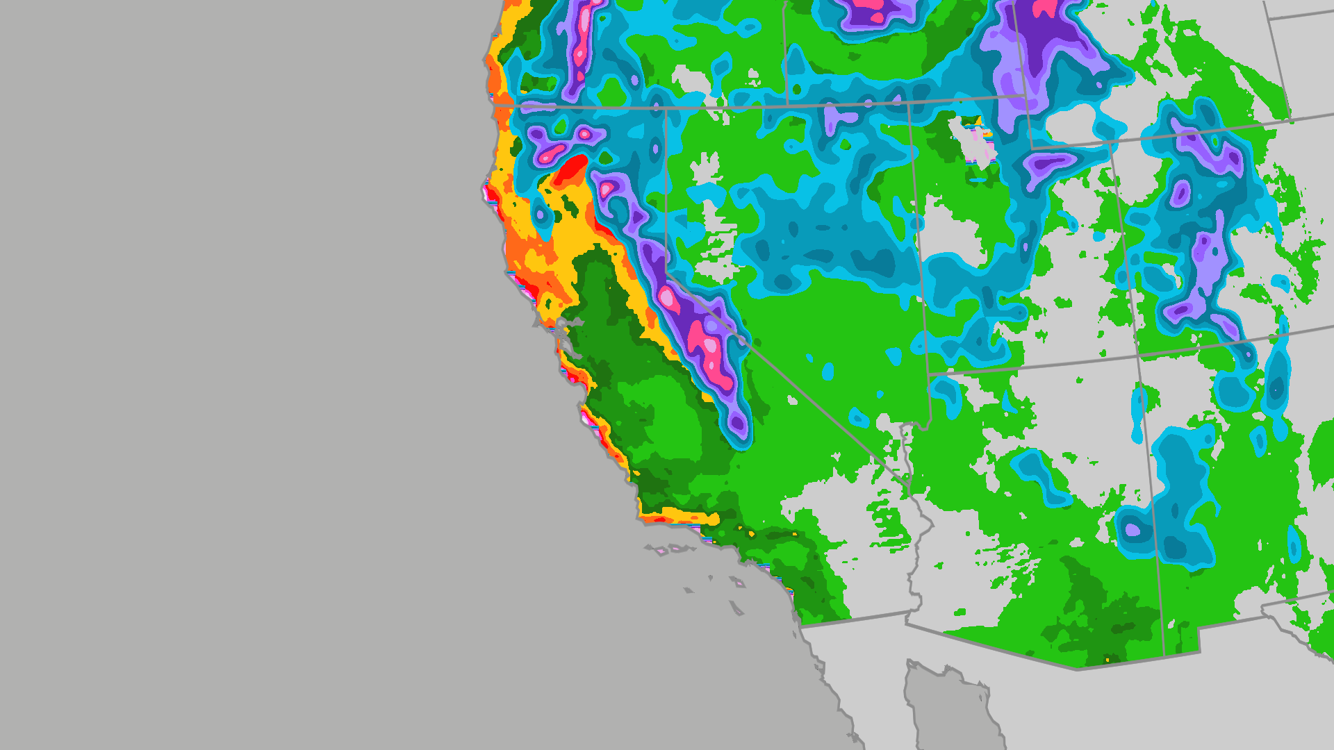 California Finally Sees A Break In Rain And Mountain Snow After Latest Round Of Moisture (Recap)