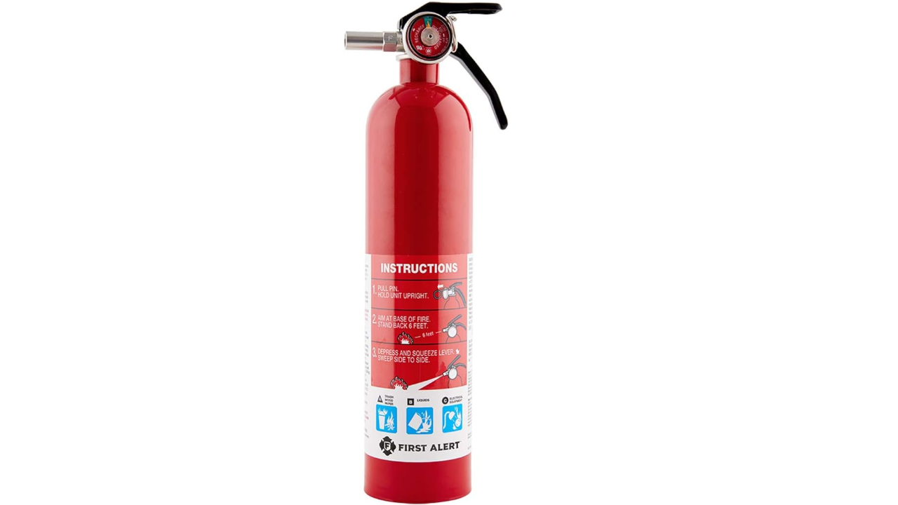 First Alert Home1 Rechargeable Home Fire Extinguisher 