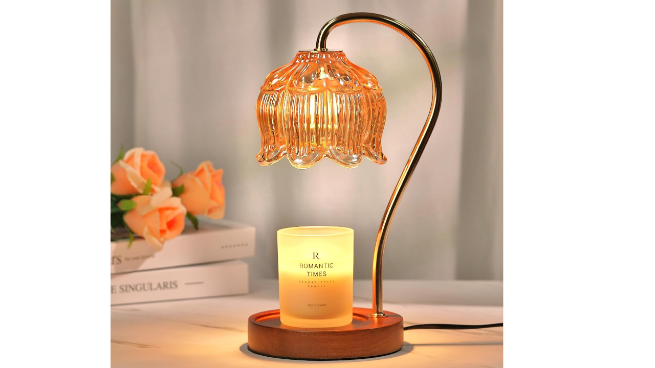Dimmable Flower Candle Warmer Lamp