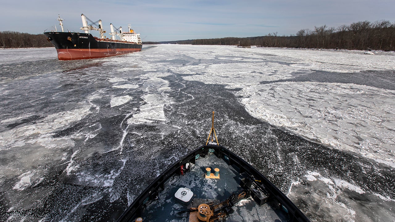 Photos from the Icebreaker Along the Hudson River The Weather Channel