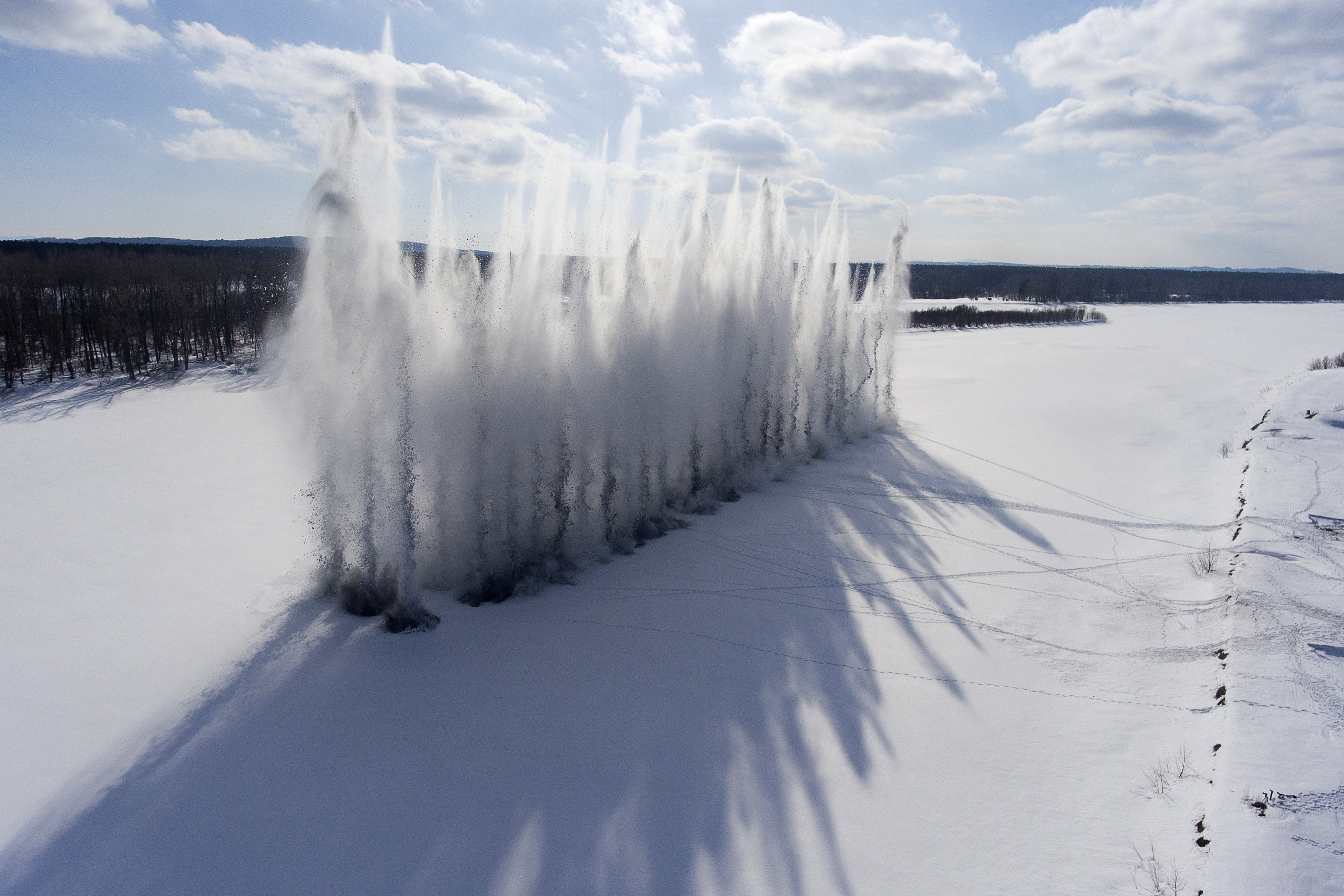 Wild Photos from an Ice Blast Operation in Russia The Weather Channel