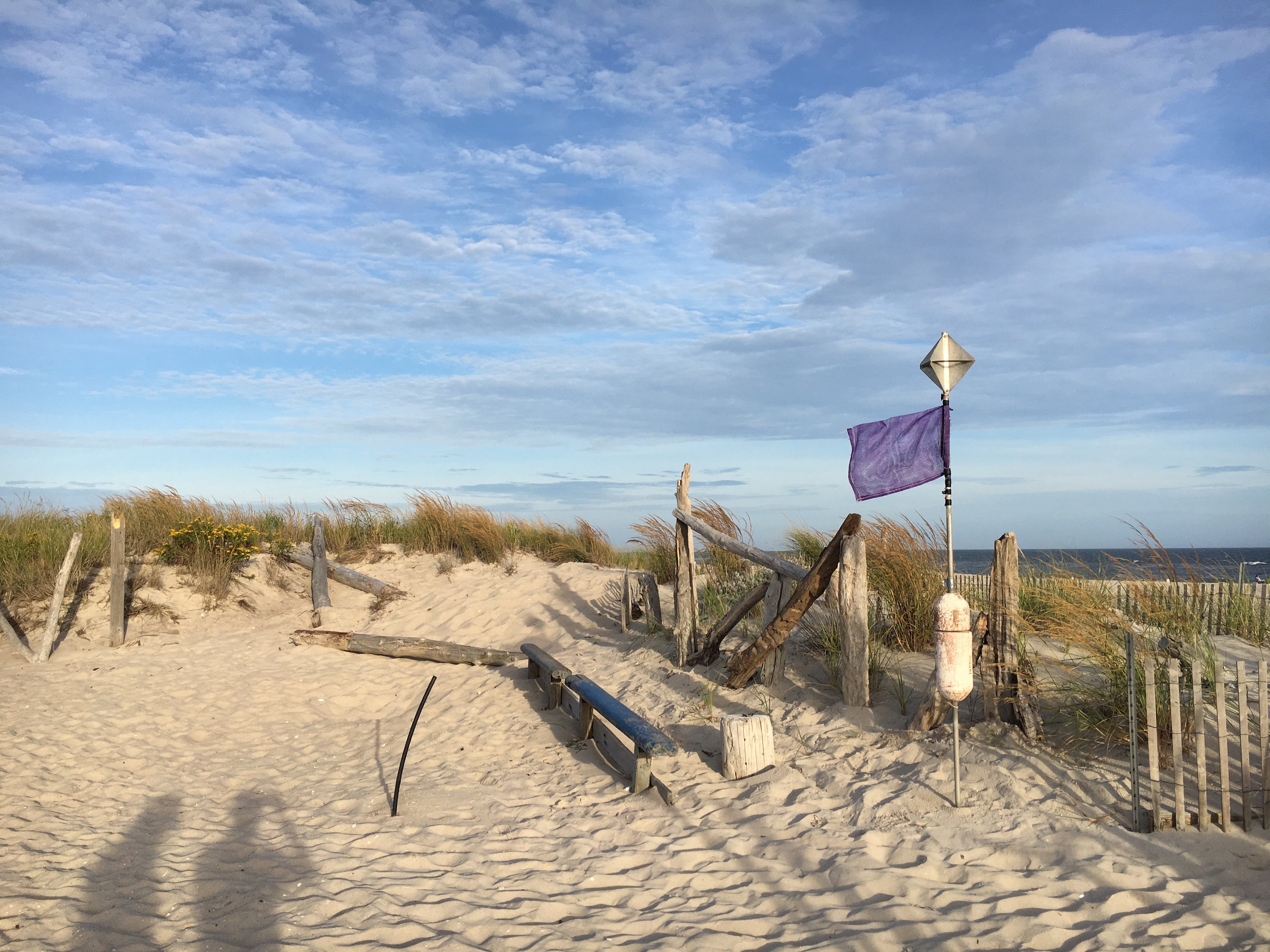 Purple Beach Warning Flag
