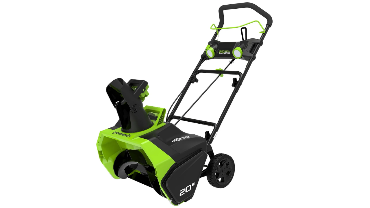 Greenworks 40V 20" Cordless Battery Single-Stage Snow Blower w/ Battery & Charger