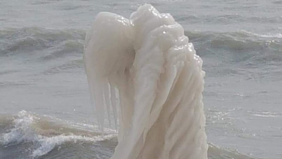 Ice Formations Look Like Grim Reaper Videos from The Weather Channel